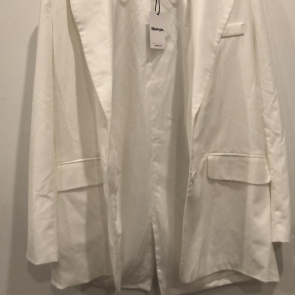 Showpo NWT Haidy Single Breasted Boyfriend Blazer in White 🤍🤩 - Picture 14 of 14